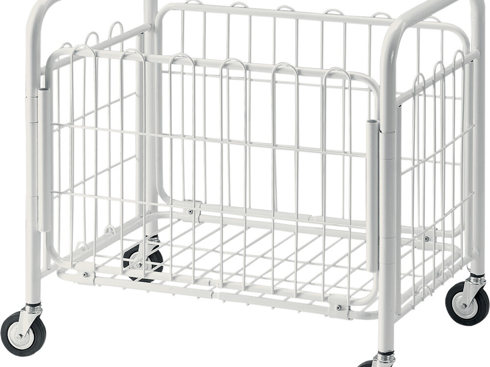 Panier à linge sur roues,  pliant - cuisine professionnel de qualité