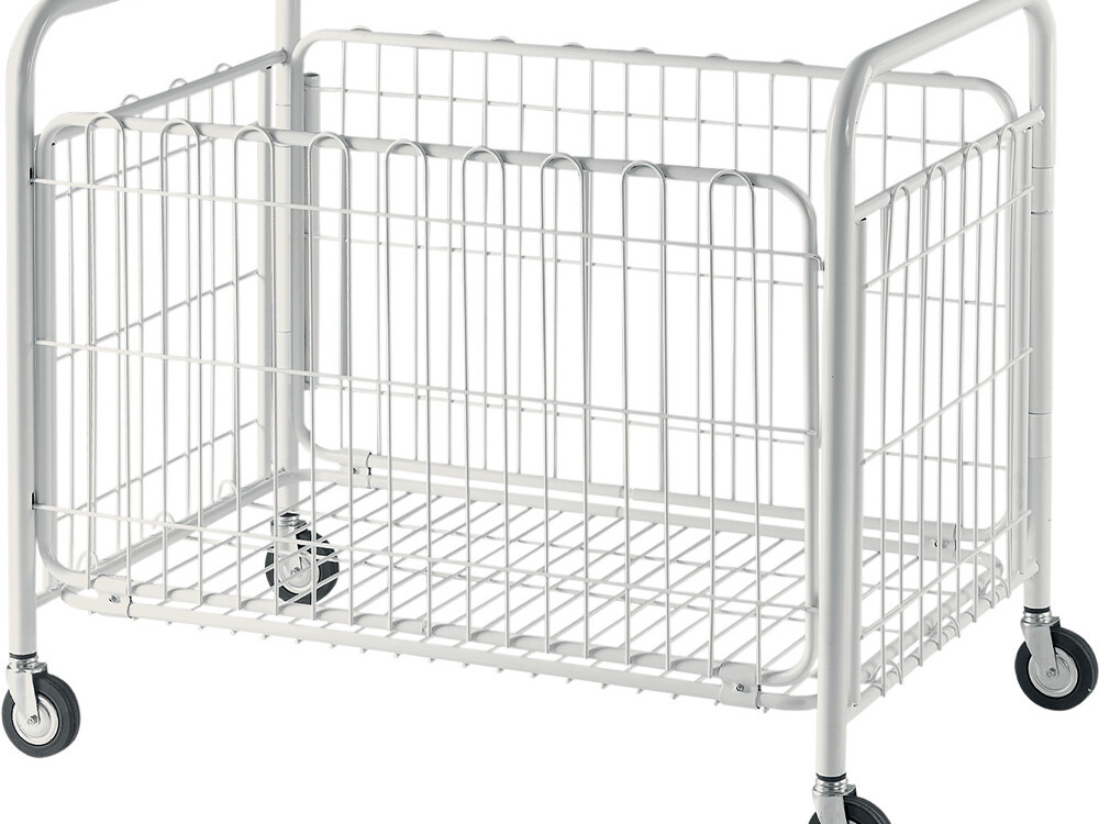 Panier à linge sur roues,  pliant - restauration professionnel de qualité