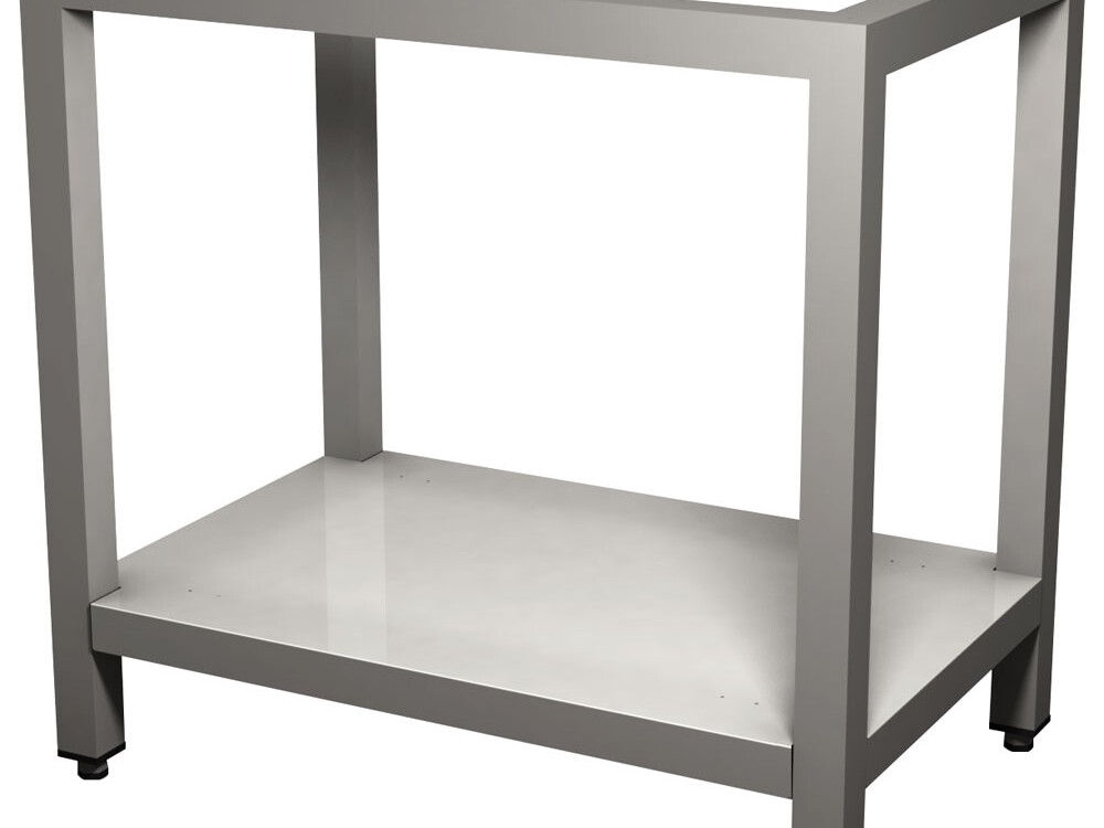 Piétement pour four 5x (),  avec tablette inférieure - équipement professionnel de qualité