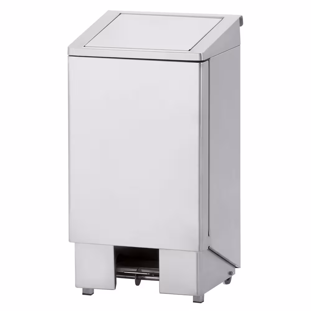 Poubelle inox,  à pédale,  couvercle avec vérin,  120 ... - cuisine professionnel de qualité