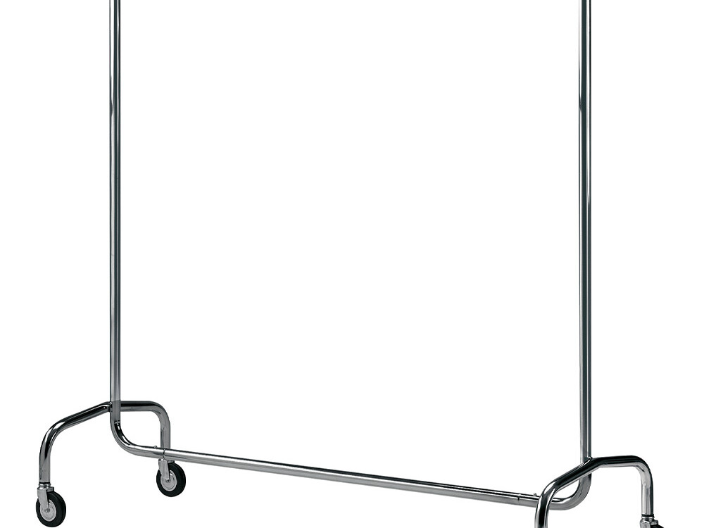 Porte-vêtements sur roulettes démontables, chromé - restauration professionnel de qualité