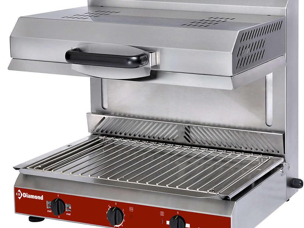 Salamandre vitrocéramique,  plafond mobile,  2 foyers - professionnel professionnel de qualité