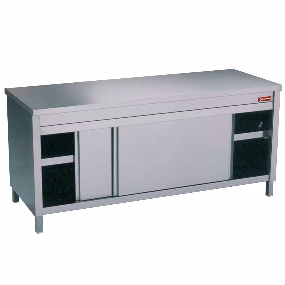 Table sur armoire portes coulissantes - cuisine professionnel de qualité