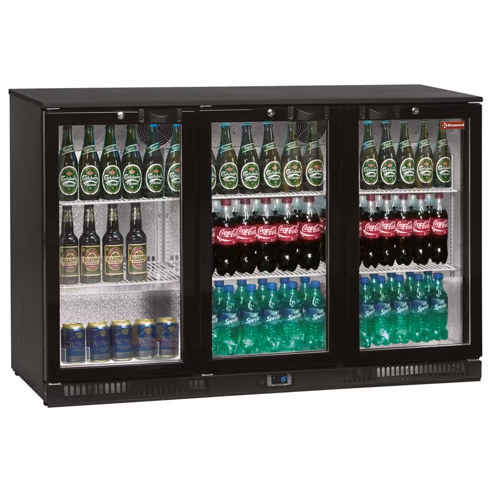 Refroidisseur de bouteilles ventilé,  "Back Bar" 3 porte... - équipement professionnel de qualité