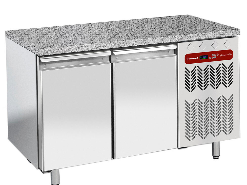 Table frigorifique,  ventilée,  2 portes 600x400 - Top e... - restauration professionnel de qualité