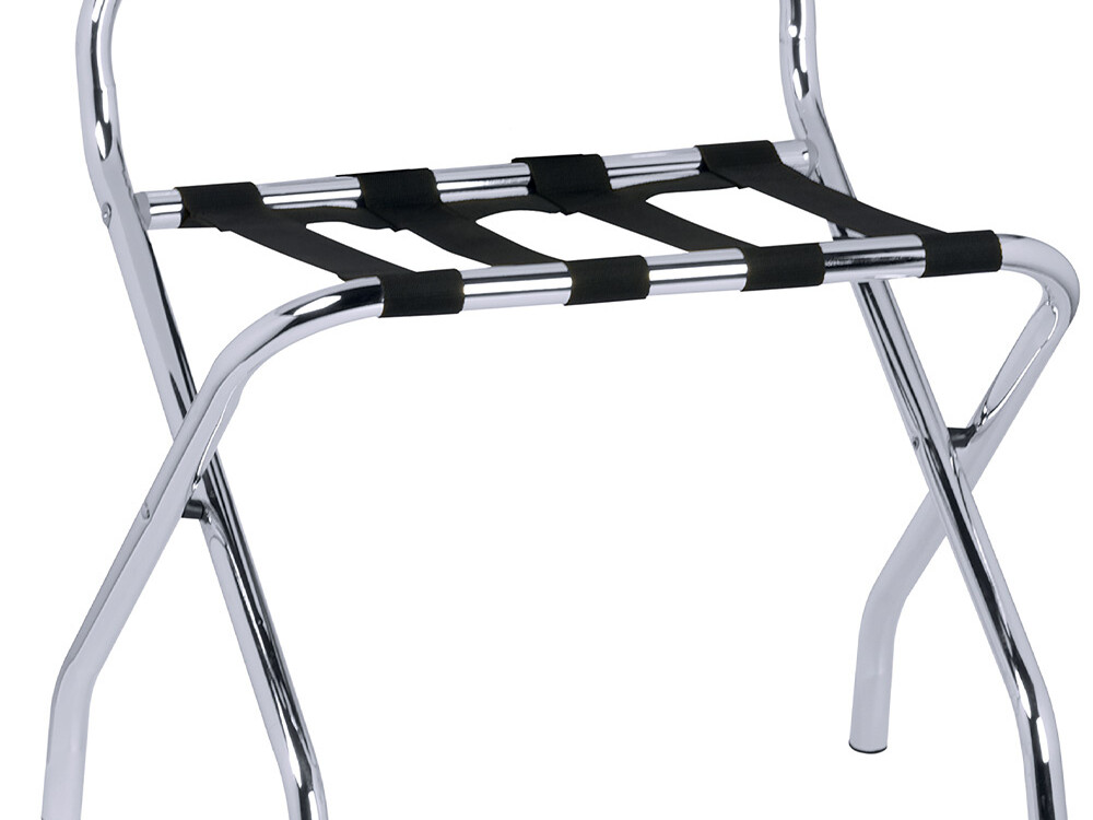 Tréteau pliant pour valise, chromé - cuisine professionnel de qualité