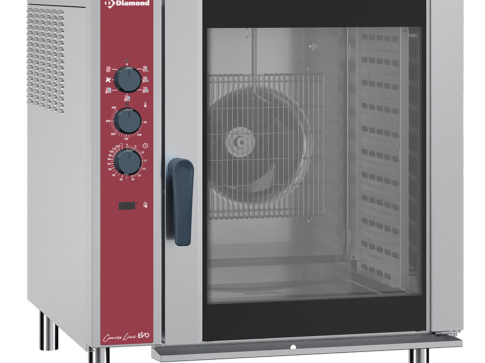 Four électrique à convection, 10x 1/1, humidificateur... - professionnel professionnel de qualité