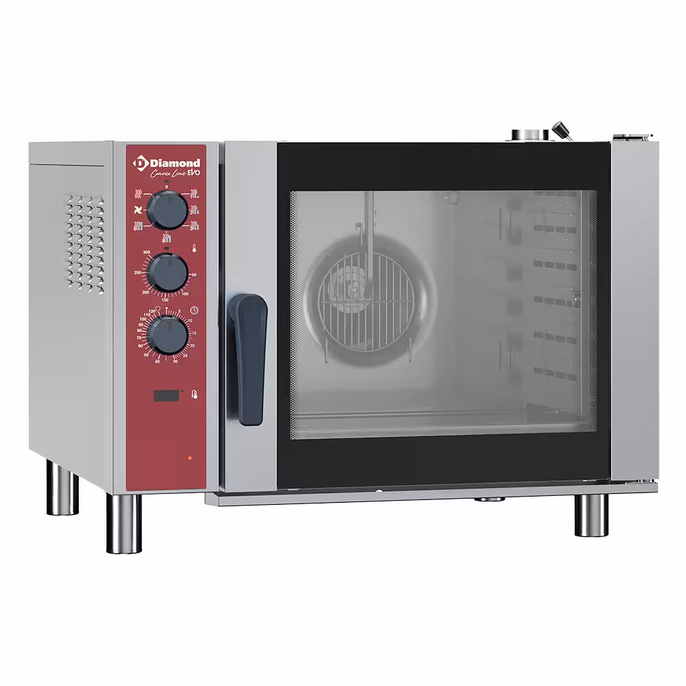 Four convection électrique 6x 1/1,  humidificateur autom... - restauration professionnel de qualité