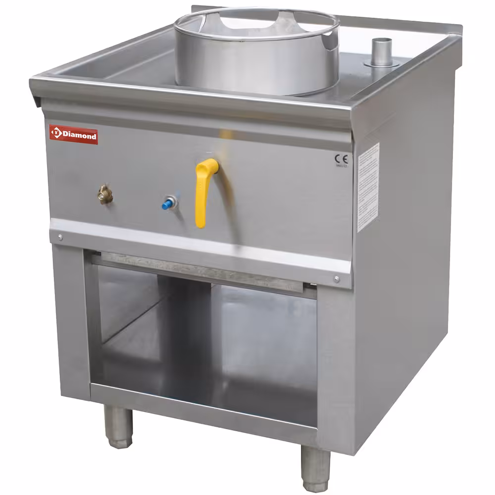 Fourneau wok 1 brûleur - professionnel professionnel de qualité
