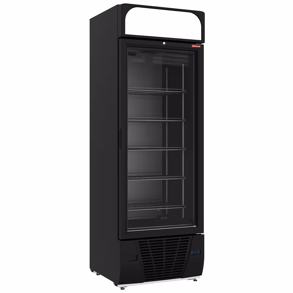 Vitrine ventilée négative vitrée 496 litres - 6 niveau... - professionnel professionnel de qualité