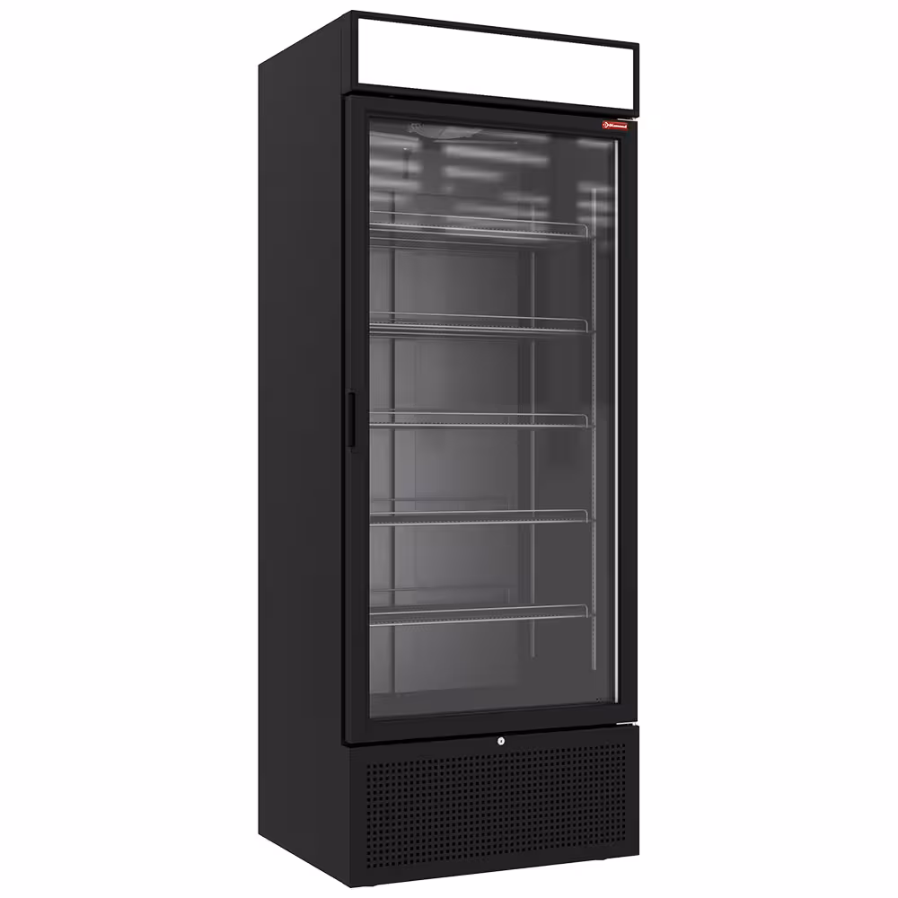 Vitrine ventilée positive 715 litres avec caisson lumineux - professionnel professionnel de qualité
