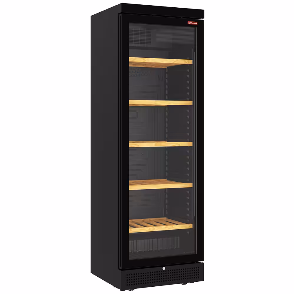 Vitrine cave à vins ventilée 382 litres - 5 niveaux - s... - cuisine professionnel de qualité