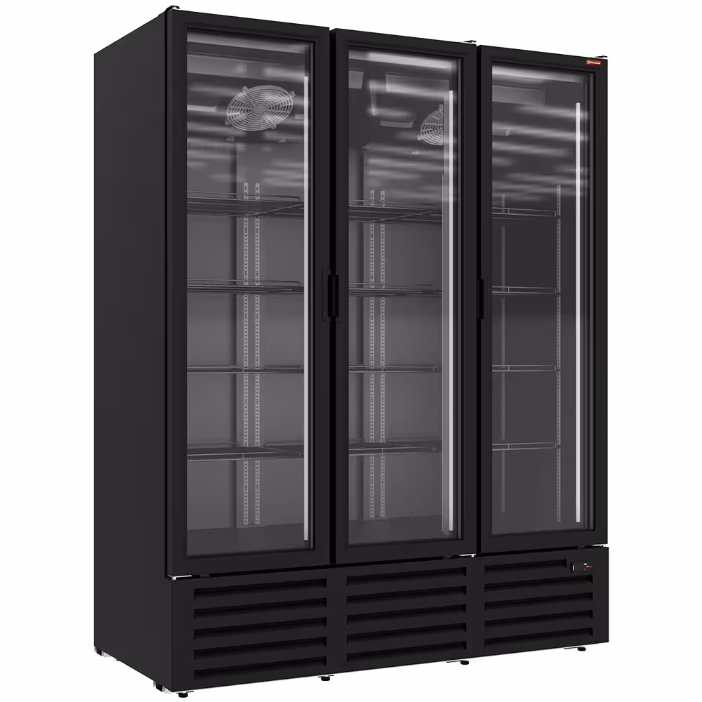 Vitrine ventilée positive 1455 litres,  3 portes battant... - cuisine professionnel de qualité
