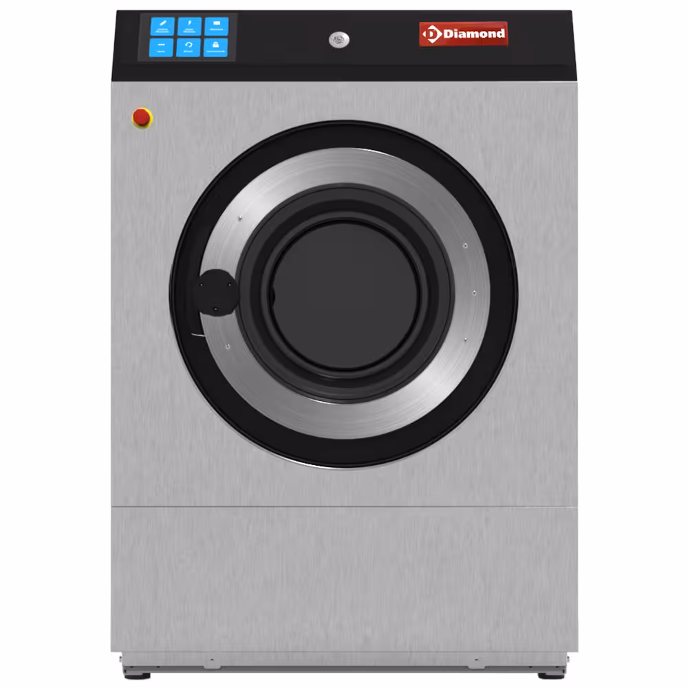 Lave-linge à sceller "inox" 23 kg, avec - cuisine professionnel de qualité