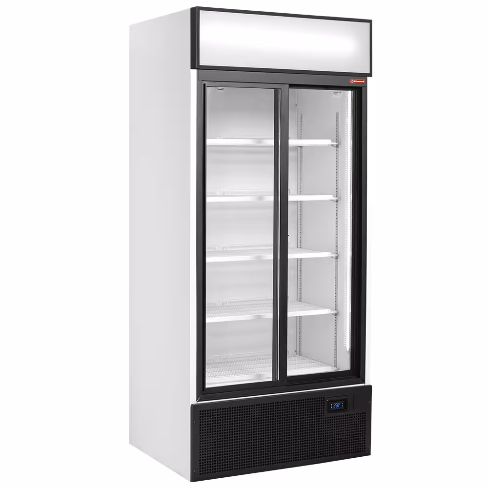 Vitrine T° positive,  ventilée,  760 Lt.,  2 portes cou... - professionnel professionnel de qualité
