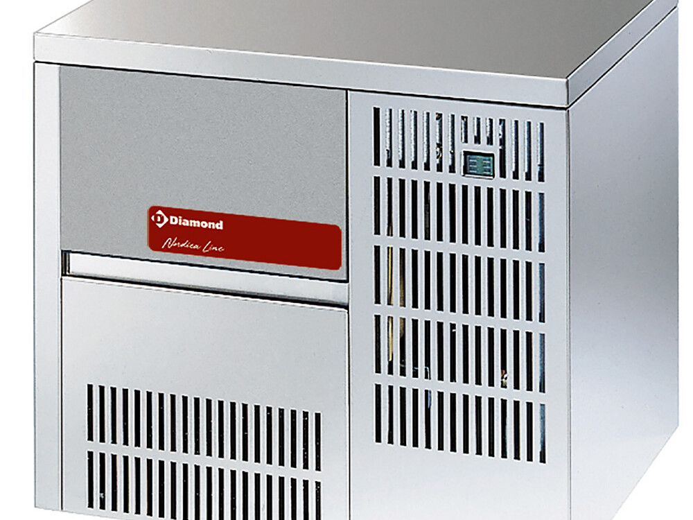 Machine à glaçons pleins 19 kg,  avec réserve - équipement professionnel de qualité