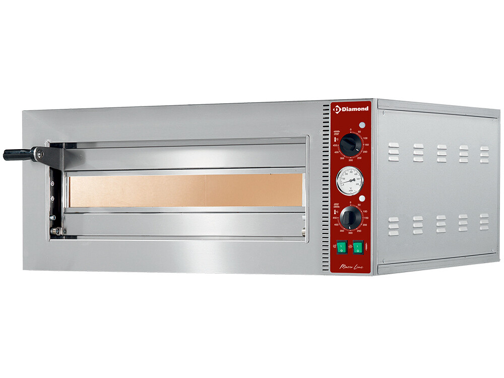 Four électrique à pizzas Ø 420 mm, chambre mm - professionnel professionnel de qualité