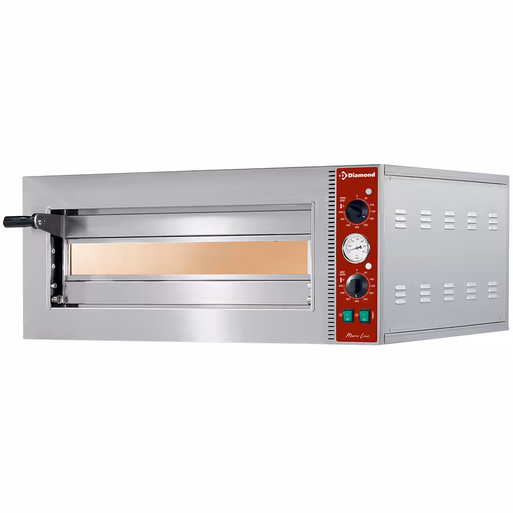 Four électrique à pizzas Ø 420 mm,  chambre mm - professionnel professionnel de qualité