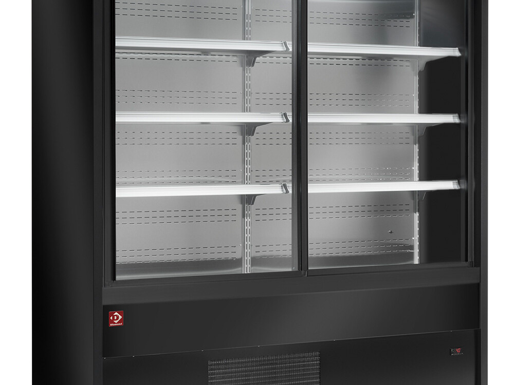 Murale réfrigéré,  ventilé,  avec portes coulissantes... - professionnel professionnel de qualité