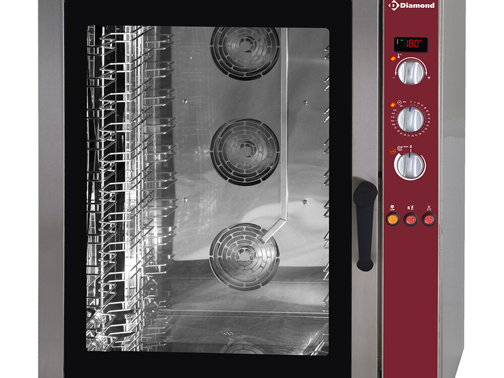 Four à convection gaz, 11x (), humidificateur automatique - restauration professionnel de qualité