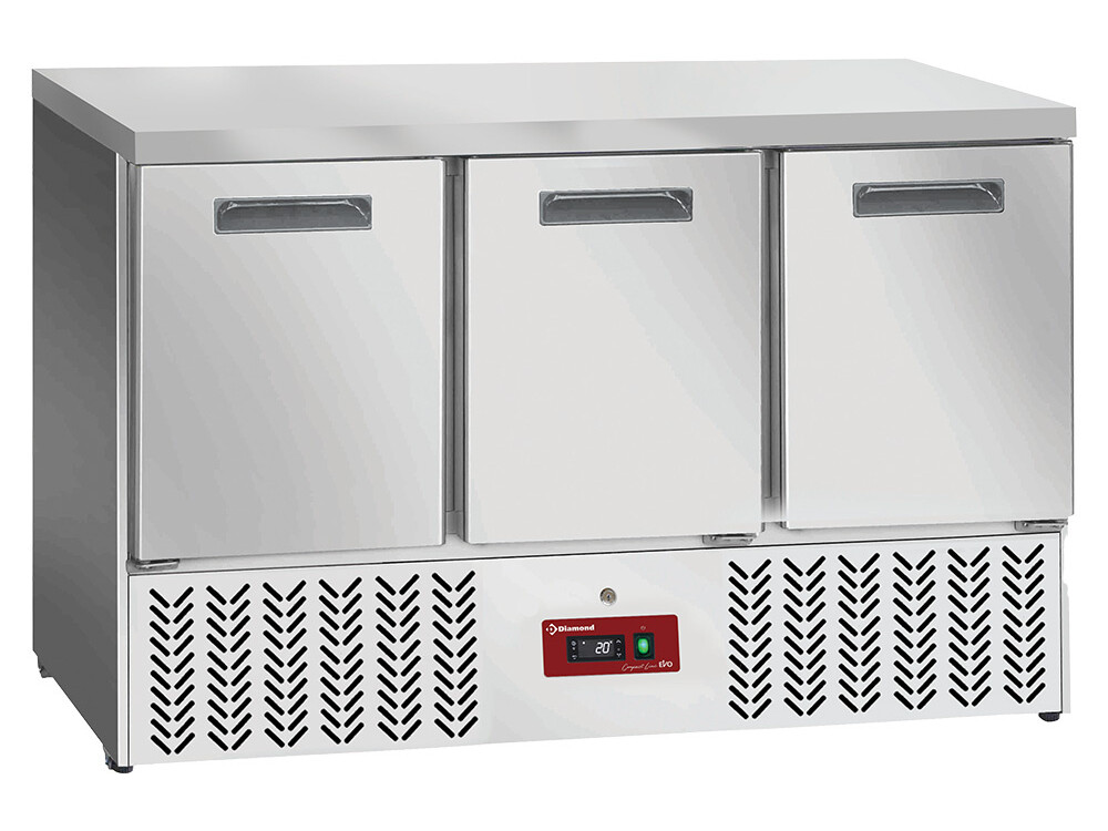 Table frigorifique ,  3 portes 1/1 - cuisine professionnel de qualité