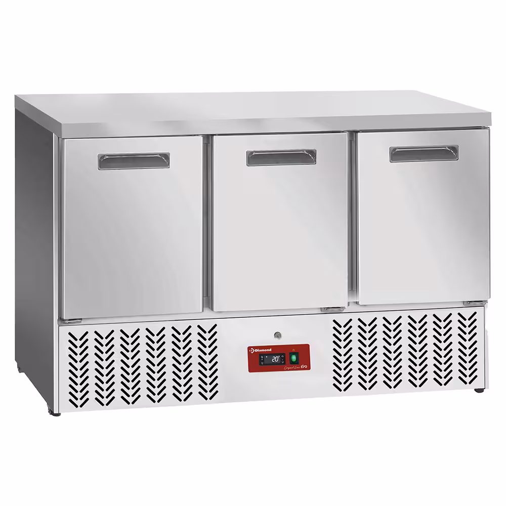 Table frigorifique ,  3 portes 1/1 - cuisine professionnel de qualité