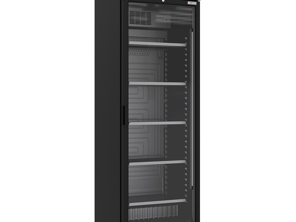 Vitrine ventilée positive 382 litres avec caisson lumineux - équipement professionnel de qualité