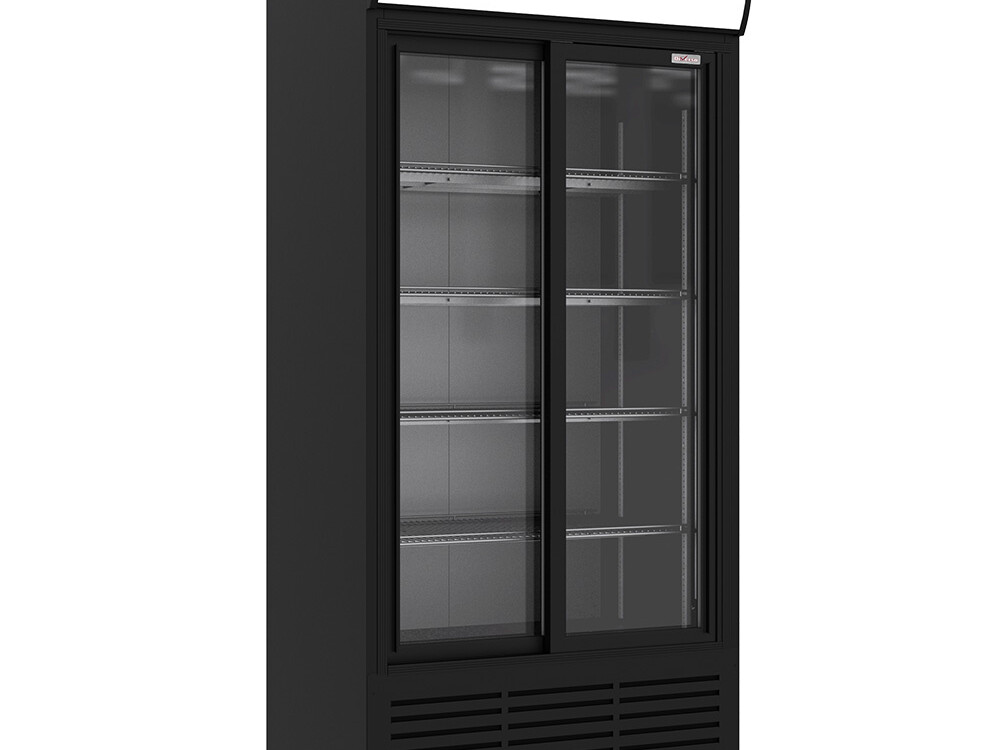 Vitrine ventilée positive, 783 litres, 2 portes coulis... - restauration professionnel de qualité