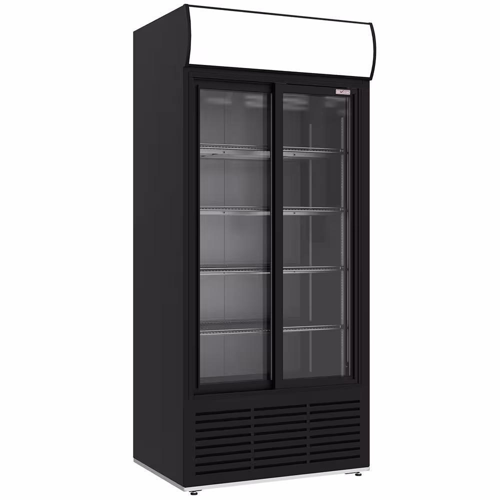 Vitrine ventilée positive,  783 litres,  2 portes coulis... - restauration professionnel de qualité