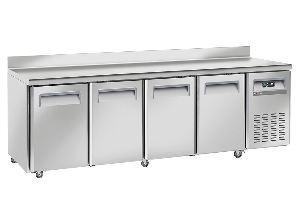 Table frigorifique,  ventilé,  4 portes 1/1,  avec dosse... - professionnel professionnel de qualité