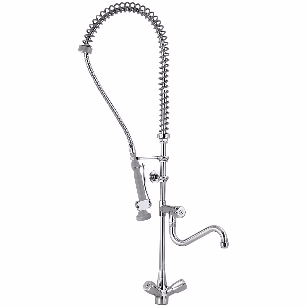 Douchette et robinet avec groupe mélangeur, 