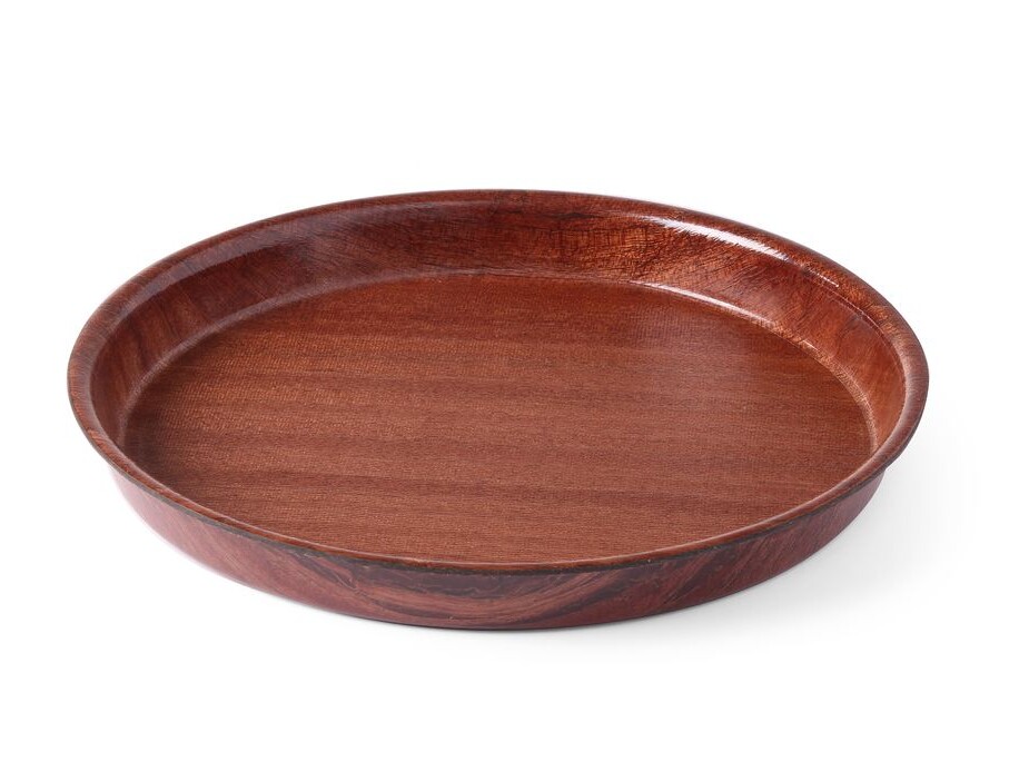 Plateau woodform, AmerBox, Acajou, ⌀420x(H)30mm - cuisine professionnel de qualité