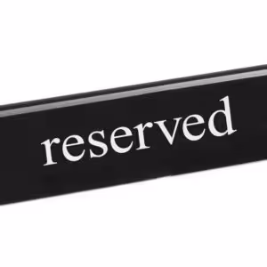 Chevalet de table réservé,  ,  reserved - équipement professionnel de qualité