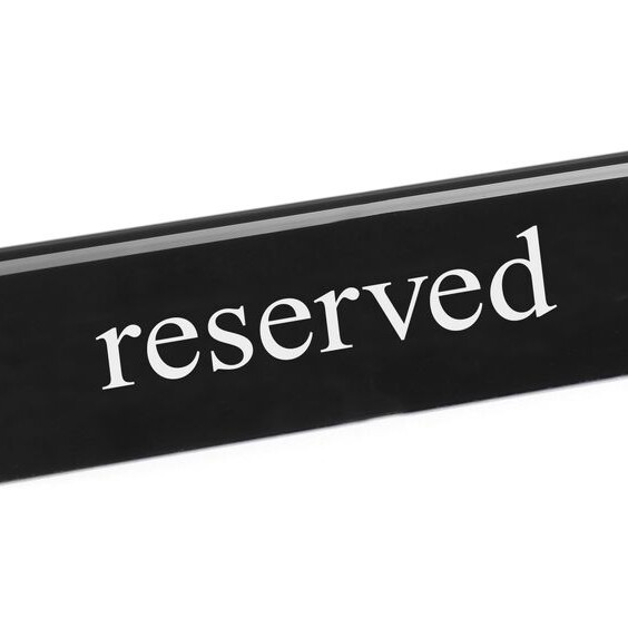 Chevalet de table réservé,  ,  reserved - équipement professionnel de qualité