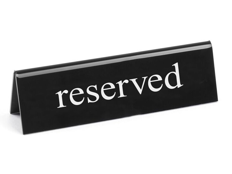 Chevalet de table réservé,  ,  reserved - équipement professionnel de qualité