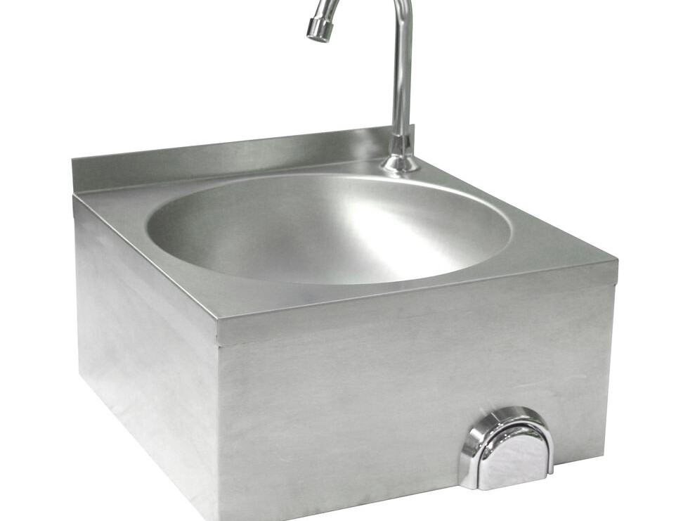 Lave-mains avec commande genou - restauration professionnel de qualité