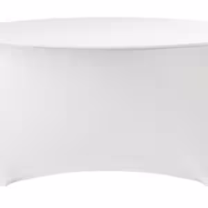 Housse de table rond, HENDI, Symposium, 810941, Blanc, ⌀1800x(H)760mm