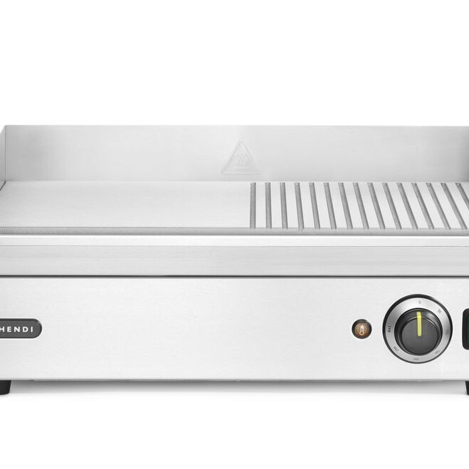 Grill - moitié rainuré,  ,  Kitchen Line,  220- - professionnel professionnel de qualité