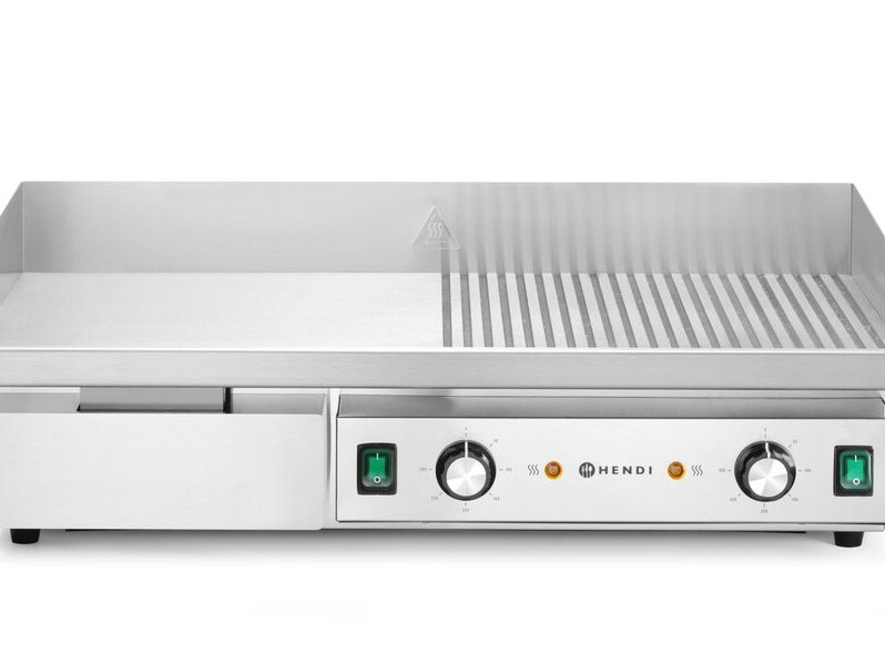 Grill,  moitié lisse,  moitié rainurée,  ,  Budget Line - professionnel professionnel de qualité