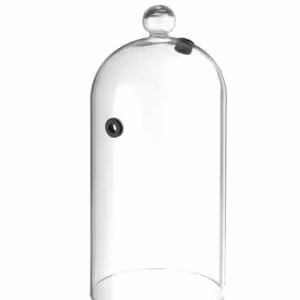 Cloche en verre avec aération , HENDI, Cloche cocktail, ⌀130x(H)282mm