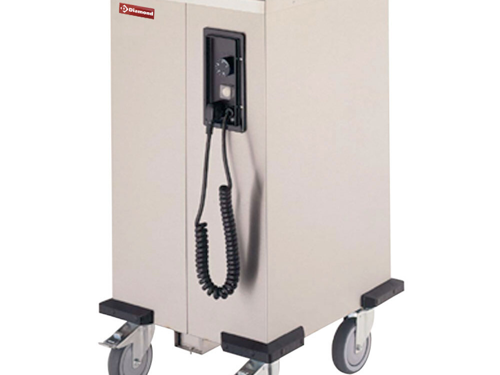 Chariot chauffe-assiettes 1 pile d. 260-310 mm - cuisine professionnel de qualité