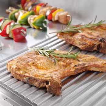 Grill - moitié rainurée,  ,  Profi Line,  1/2 lisse,  1... - équipement professionnel, vue détaillée