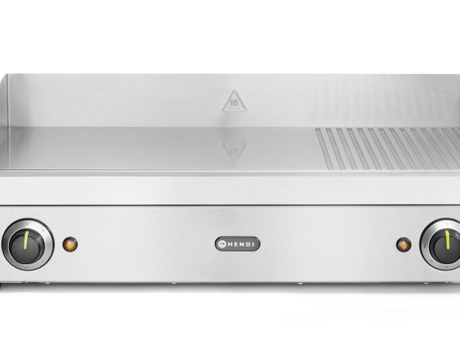 Grill rainuré 1/3, , Profi Line, 2/3 lisse, 1/3 rain... - restauration professionnel, vue détaillée