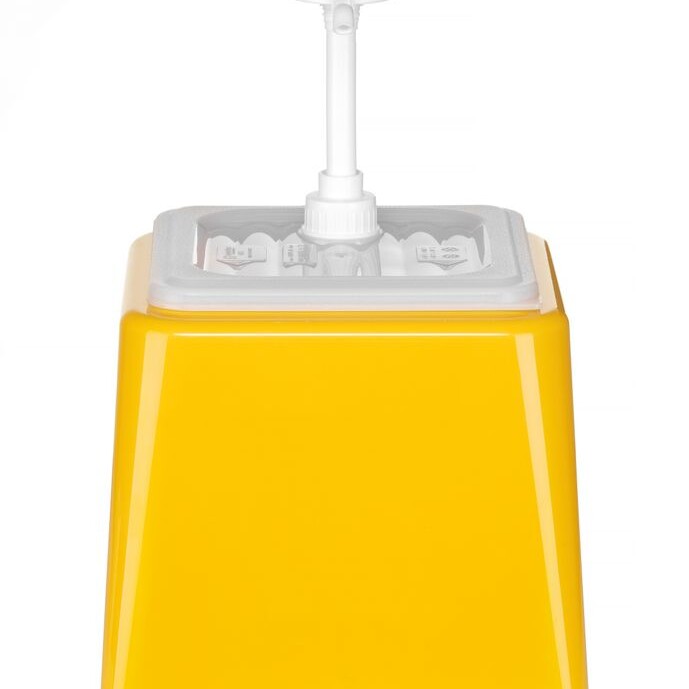 Distributeur de sauces avec pompe,  ,  2,  Jaune - équipement professionnel de qualité