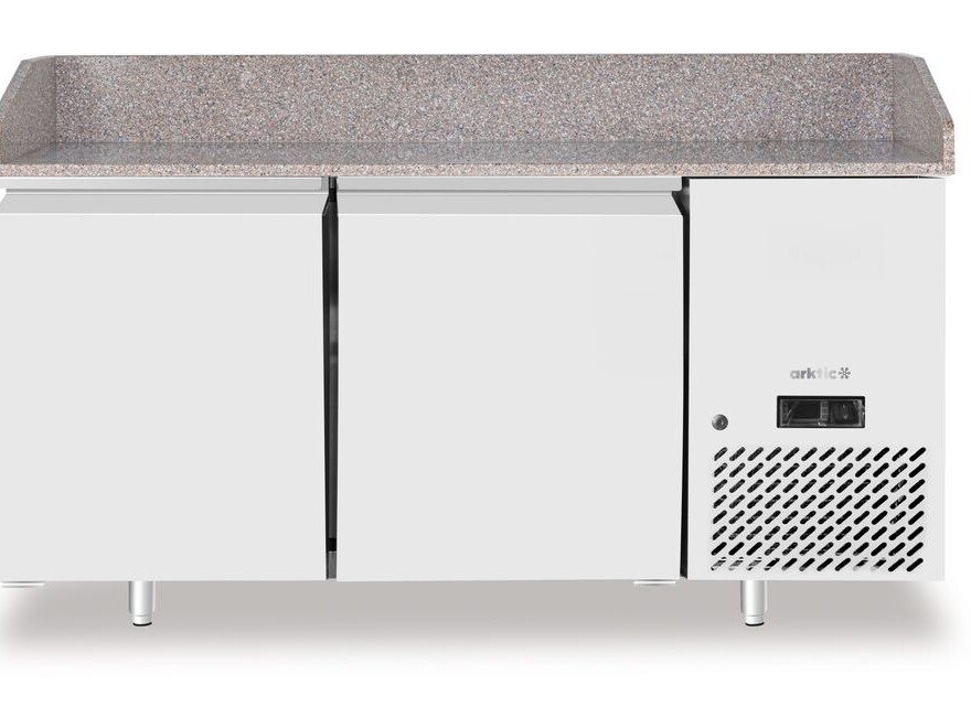 Saladette pizza avec plan de travail en granit,  2 portes... - professionnel professionnel de qualité