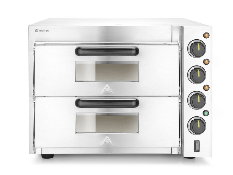 Four à pizza compact - 2 chambres,  ,  Argent - restauration professionnel de qualité