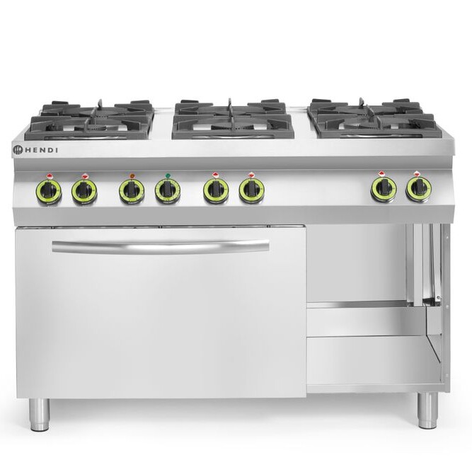 Cuisinière Kitchen Line - 6 feux avec four à convection... - cuisine professionnel de qualité