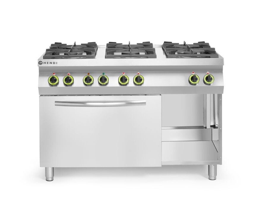 Cuisinière Kitchen Line - 6 feux avec four à convection... - cuisine professionnel de qualité