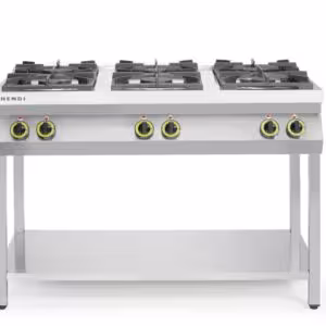 Cuisinière à gaz - 6 feux,  support ouvert,  ,  Kitchen... - cuisine professionnel de qualité