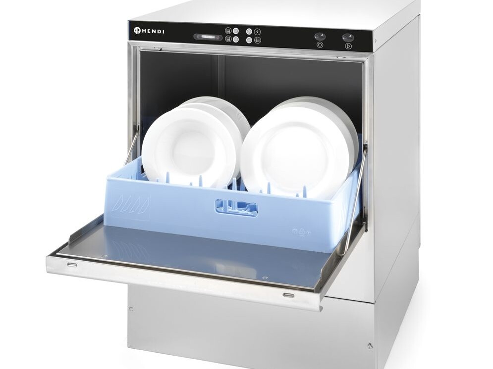 Lave-vaisselle 50x50 - contrôle électromécanique - équipement professionnel, vue détaillée